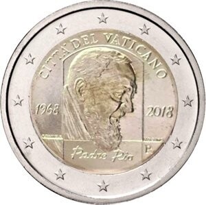 Vatikan 2 € 2018 Padre Pio