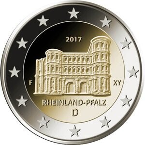 Deutschland 2 € 2017 Rheinland Pfalz "alle 5" Blister Stgl.