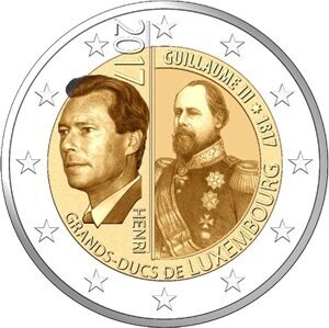 Luxemburg 2 € 2017 Guillaume III. Luxemburg 2 € 2017 Guillaume III.