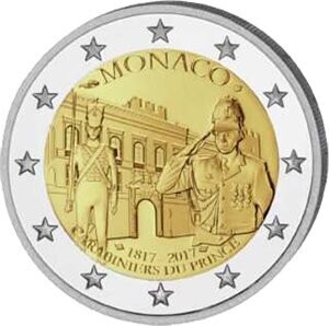 Monako 2 € 2017 Fürstliche Karabinierskompanie