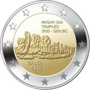 Malta 2 € 2017 Hagar Qim Coincard Malta 2 € 2017 Hagar Qim Coincard