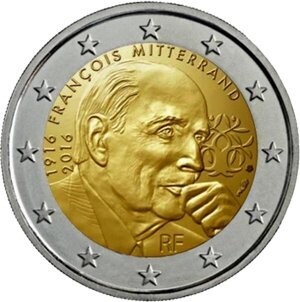 Frankreich 2 € 2016 Francois Mitterand Frankreich 2 € 2016 Francois Mitterand