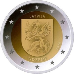 Lettland 2 € 2016 Region Livland