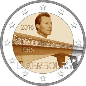 Luxemburg 2 € 2016 Charlotte-Brücke Luxemburg 2 € 2016 Charlotte-Brücke