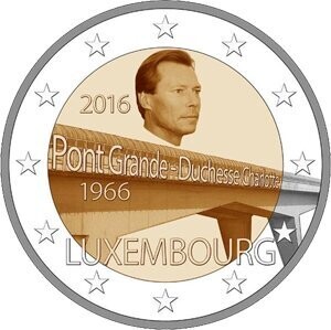 Luxemburg 2 € 2016 Charlotte-Brücke