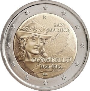 San Marino 2 € 2016 Stgl. Donatello