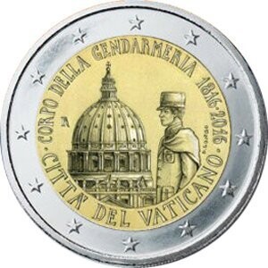 Vatikan 2 € 2016 Gendarmerie