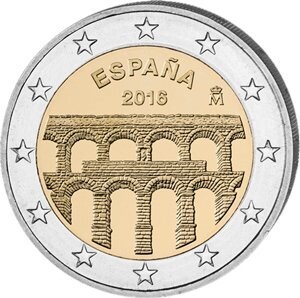 Spanien 2 € 2016 Aquädukt Segovia Spanien 2 € 2016 Aquädukt Segovia