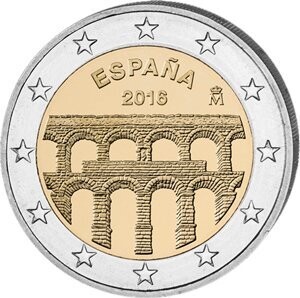 Spanien 2 € 2016 Aquädukt Segovia
