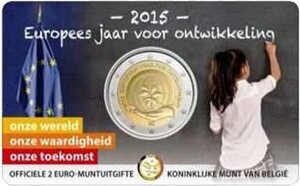 Belgien 2 Euro 2015 Belgien 2 Euro 2015 "Jahr der Entwicklung"