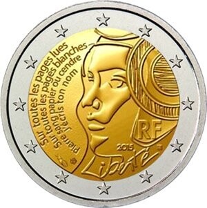 Frankreich 2 € 2015 Föderationsfest Frankreich 2 € 2015 Föderationsfest