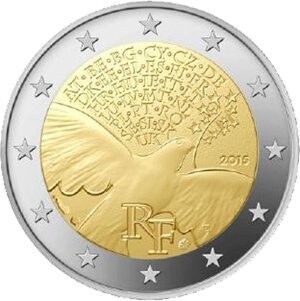 Frankreich 2 € 2015 Frieden in Europa