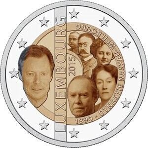 Luxemburg 2 € 2015 Nassau-Weilborg Luxemburg 2 € 2015 Nassau-Weilborg