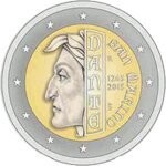 San Marino 2 € 2015 Dante Alighieri San Marino 2 € 2015 Dante Alighieri