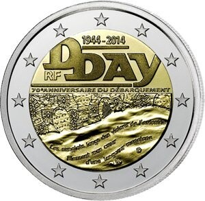 Frankreich 2 € 2014 D-Day