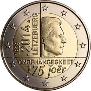 Luxemburg 2 € 2014 Unabhängigkeit