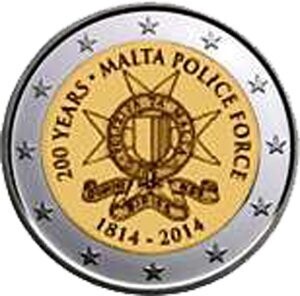 Malta 2 €  2014 Polizei