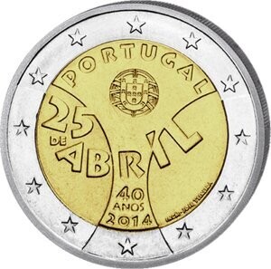 Portugal 2 € 2014 Nelkenrevolution Portugal 2 € 2014 Nelkenrevolution