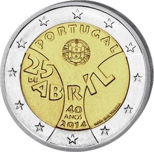 Portugal 2 € 2014 Nelkenrevolution
