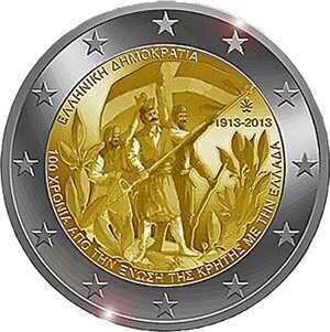 Griechenland 2 € 2013 Union mit Kreta Griechenland 2 € 2013 Union mit Kreta
