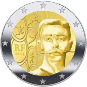 Frankreich 2 € 2013 Coubertin Coincard Frankreich 2 € 2013 Coubertin Coincard