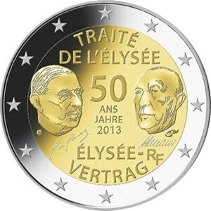 Frankreich 2 € 2013 Élysée-Vertrag Frankreich 2 € 2013 Élysée-Vertrag