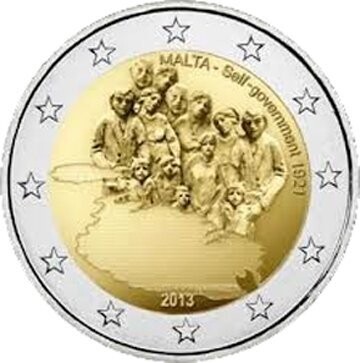Malta 2 € 2013 Selbstverwaltung mit Münzzeichen NL