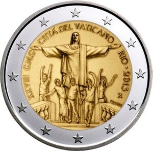 Vatikan 2 € 2013 Weltjugendtag Rio Vatikan 2 € 2013 Weltjugendtag Rio