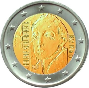 Finnland 2 € 2012 Schjerfbeck Pol. Platte