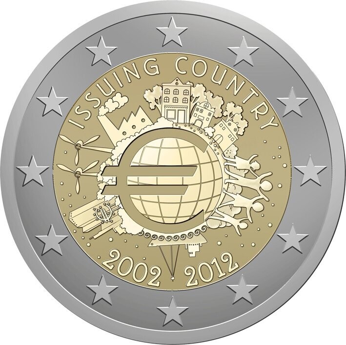 Luxemburg 2 € 2012 Bargeld Coincard Luxemburg 2 € 2012 Bargeld Coincard