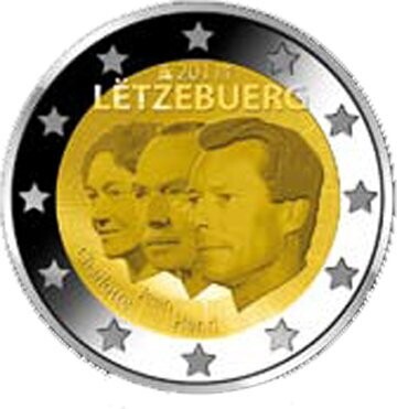 Luxemburg 2 € 2011 Herzog Jean Coincard Luxemburg 2 € 2011 Herzog Jean Coincard