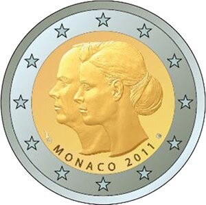 Monako 2 € 2011 Hochzeit Coincard Monako 2 € 2011 Hochzeit Coincard