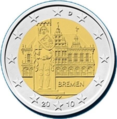 Deutschland 2 € 2010 Bremen "alle 5" Pol. Platte im Blister