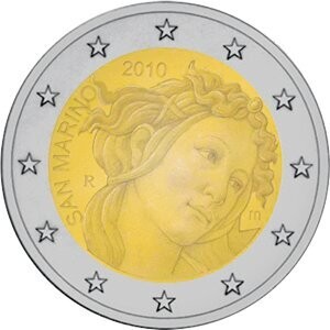 San Marino 2 € 2010 Botticelli San Marino 2 € 2010 Botticelli