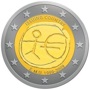 Belgien 2 € 2009 10 Jahre Euro Pol. Platte