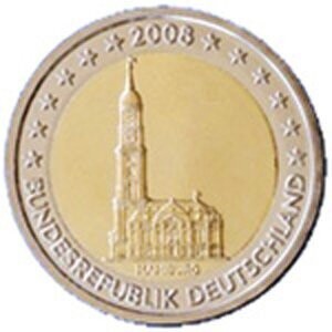 Deutschland 2 € 2008 Hamburg Deutschland 2 € 2008 Hamburg "alle 5"