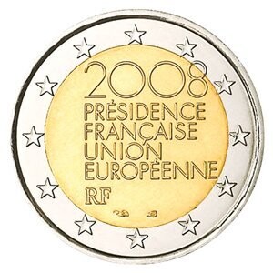 Frankreich 2 € 2008 EU-Präsidentschaft Coincard