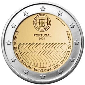 Portugal 2 € 2008 Menschenrechte Portugal 2 € 2008 Menschenrechte