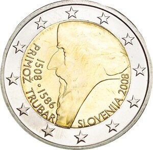 Slowenien 2 € 2008 Primoz Trubar Slowenien 2 € 2008 Primoz Trubar