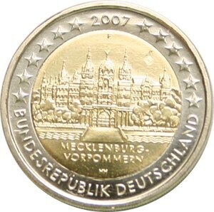 Deutschland 2 € 2007 Schwerin (Prägest. D, od. F) Deutschland 2 € 2007 Schwerin (Prägest. D, od. F)