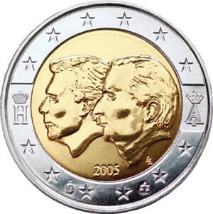 Belgien 2 € 2005 Ökonomischer Vertrag Coincard