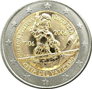Vatikan 2 € 2006 Schweizer Garde