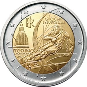 Italien 2 € 2006 Olympiade Turin Italien 2 € 2006 Olympiade Turin