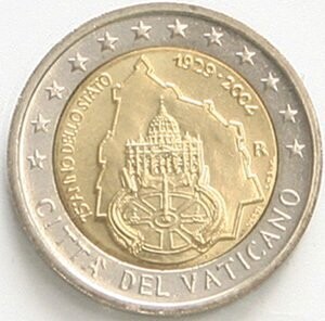 Vatikan 2 € 2004 75 Jahre Vatikan Vatikan 2 € 2004 75 Jahre Vatikan