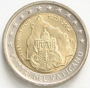 Vatikan 2 € 2004 75 Jahre Vatikan