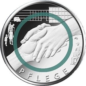 BRD 10 € Pflege 2022 - 1 Münze bankfrisch, Prägestätte A BRD 10 € Pflege 2022 - 1 Münze bankfrisch, Prägestätte A