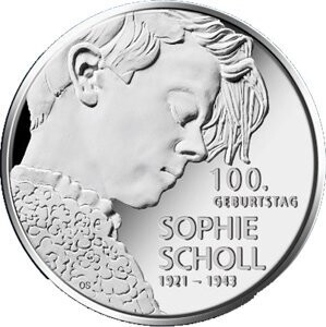BRD 20 € 2021 "Sophie Scholl" Stgl.