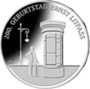 BRD 20 € 2016 "Ernst Litfaß" (J 609) Pol. Platte