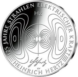 BRD 10 € 2013 "Elektrische Kraft/ Heinrich Hertz" (J 584) Pol. Platte