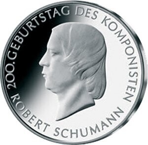 BRD 10 € 2010 "Robert Schumann" (J 550) Pol. Platte
